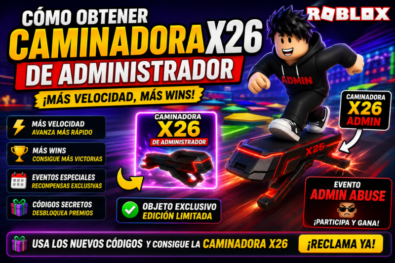 Cómo obtener la Caminadora X26 o Administrador en Roblox